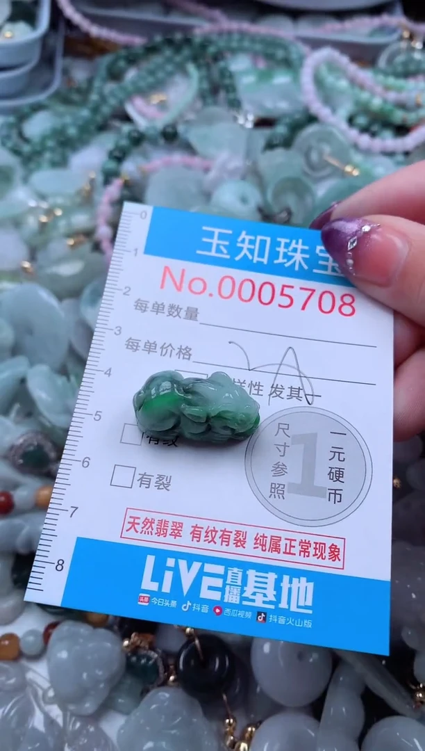 翡翠未镶嵌吊坠(不含链)5708