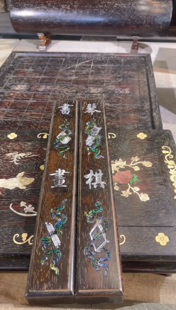木A011紫檀雕刻板以直播间截图