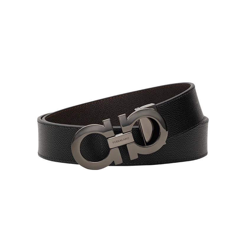 菲拉格慕男士商务双面腰带 可自由裁剪皮带 男友七夕礼物