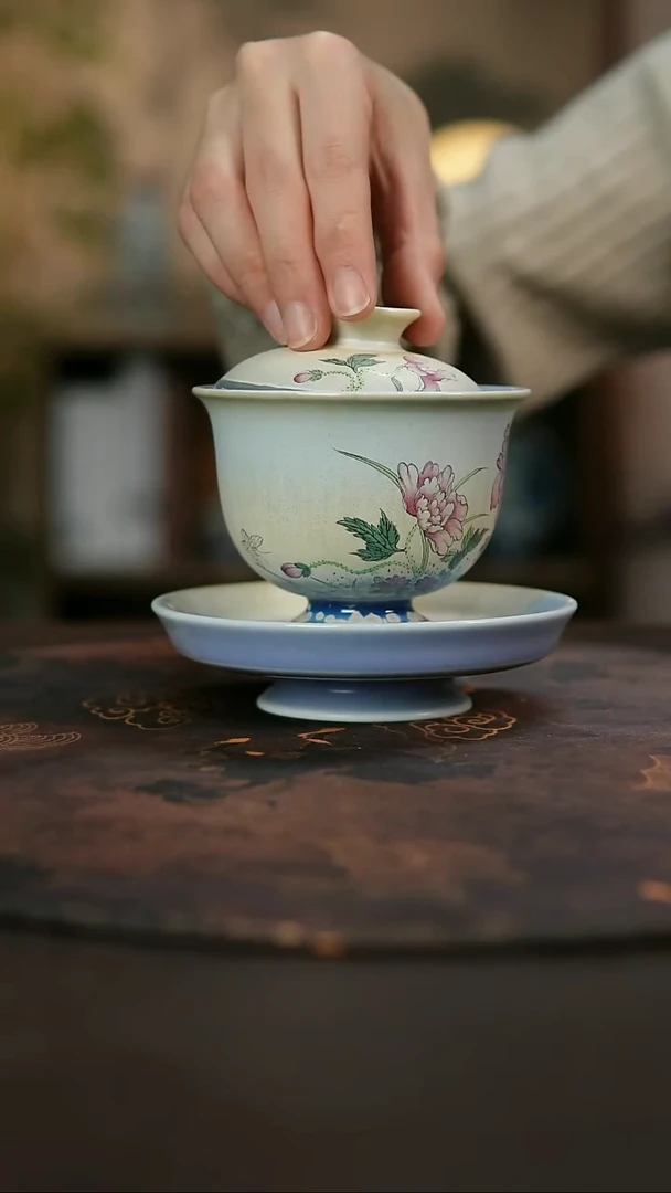 景德镇陶瓷杯碗柴烧多人