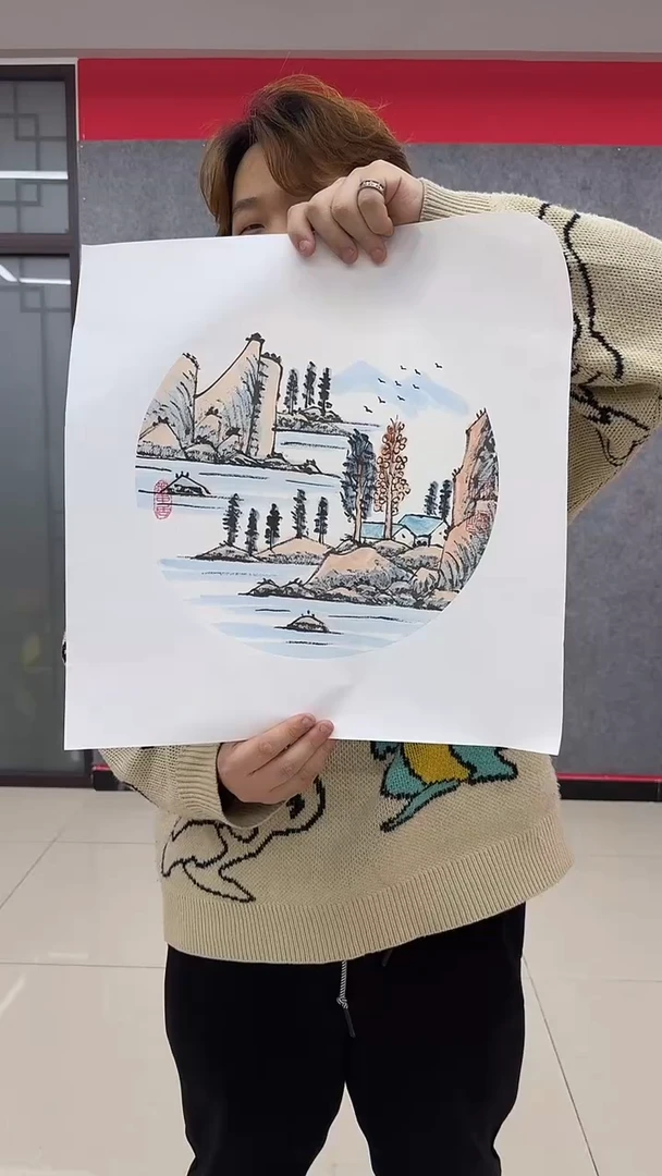 【闪购商品】国画梁东安手绘国画