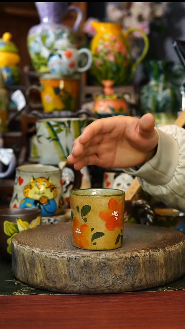 陶瓷8景德镇手工手绘釉下彩陶瓷