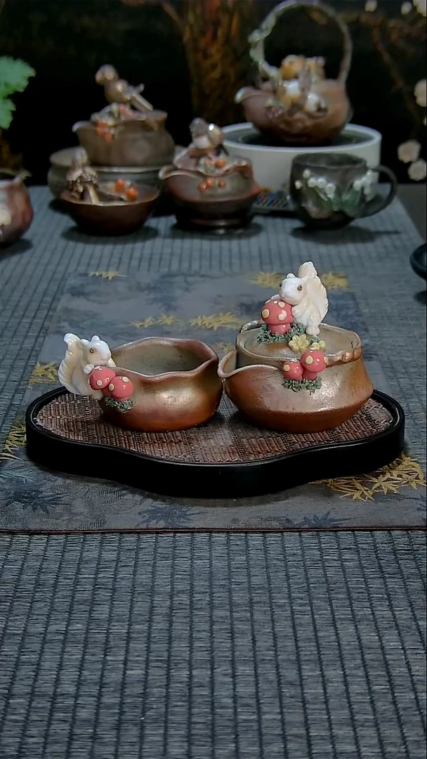 黄老师柴烧松鼠套装