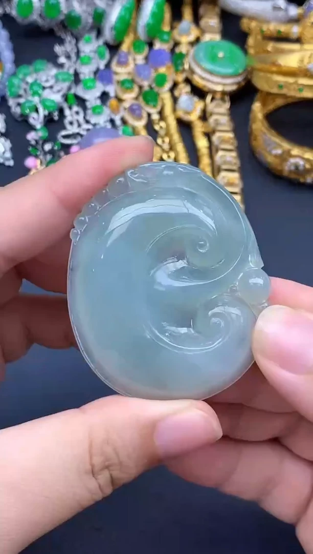 颈饰未镶嵌翡翠148-春日珠宝