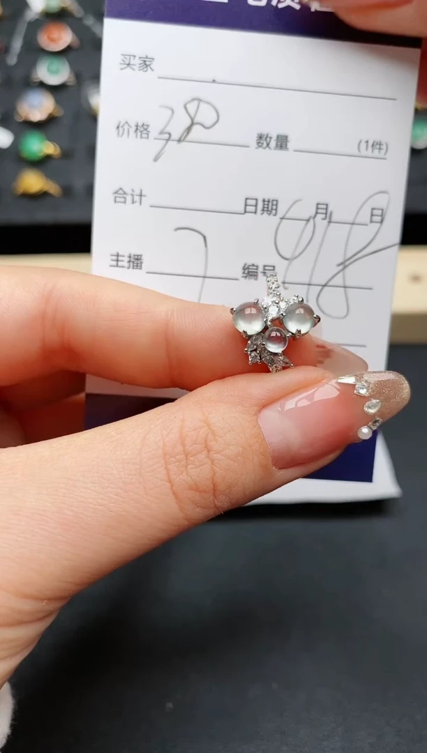 【闪购商品】翡翠戒指银S925镶嵌..........