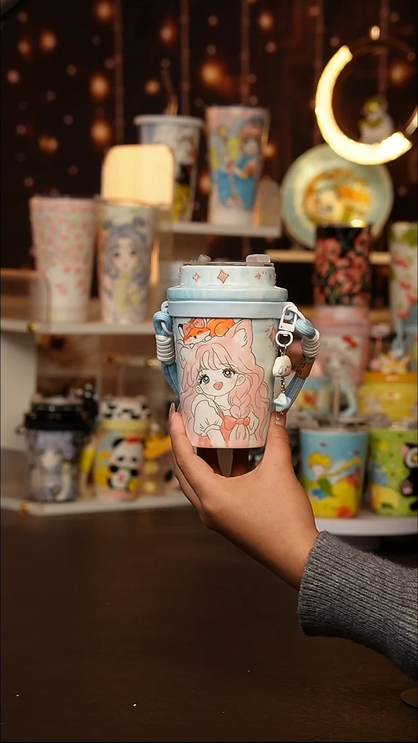 （玉泥）景德镇手工手绘文创陶瓷杯