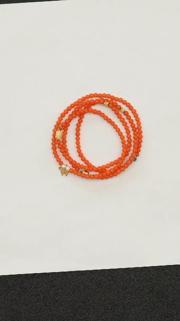 银S925镶嵌珠串南红玛瑙MZZ019南红珠串