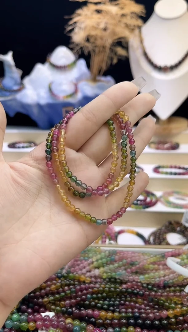 【闪购商品】碧玺/未镶嵌4mm+碧玺多圈多样性发货