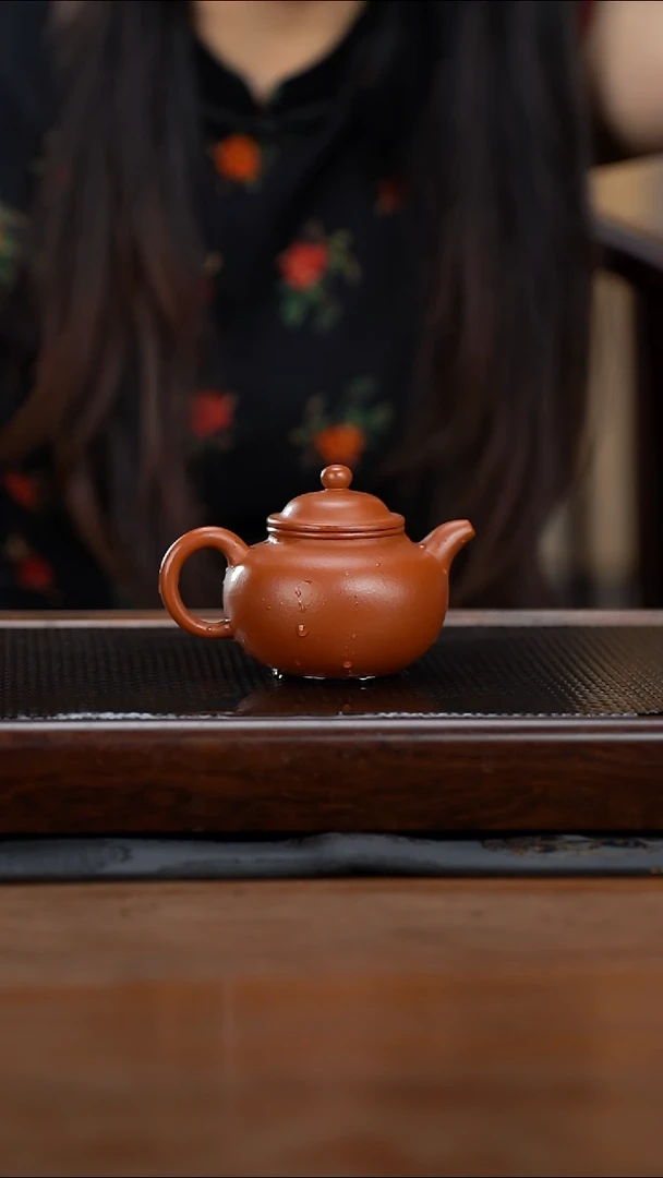 茶壶紫砂155cc赵庄朱泥古莲子17