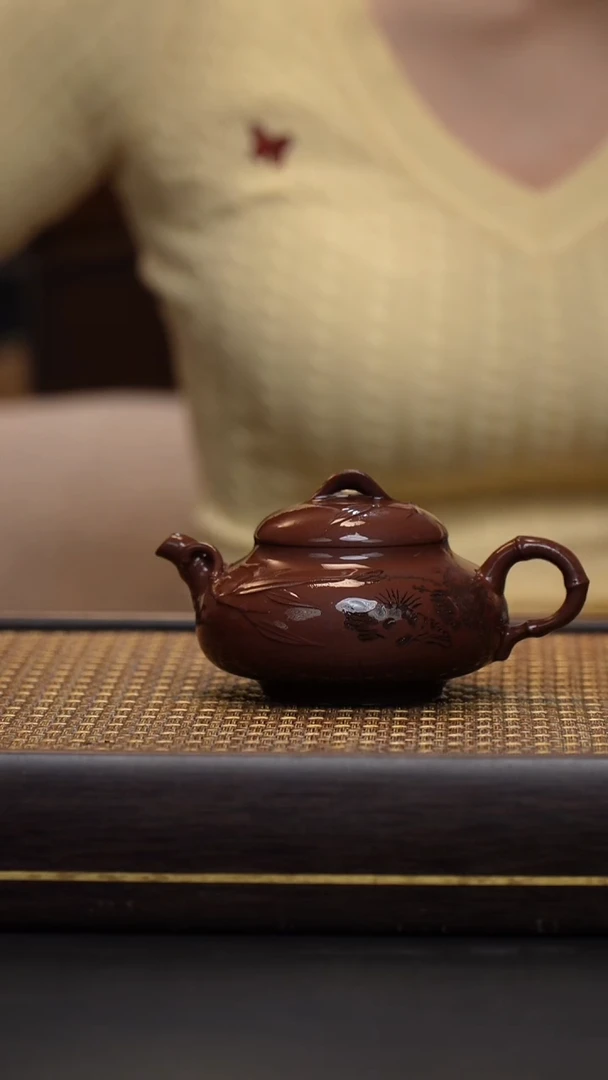 茶壶紫砂紫泥 竹