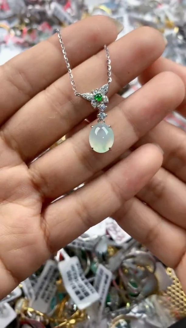 银S925镶嵌戒指翡翠4444----1