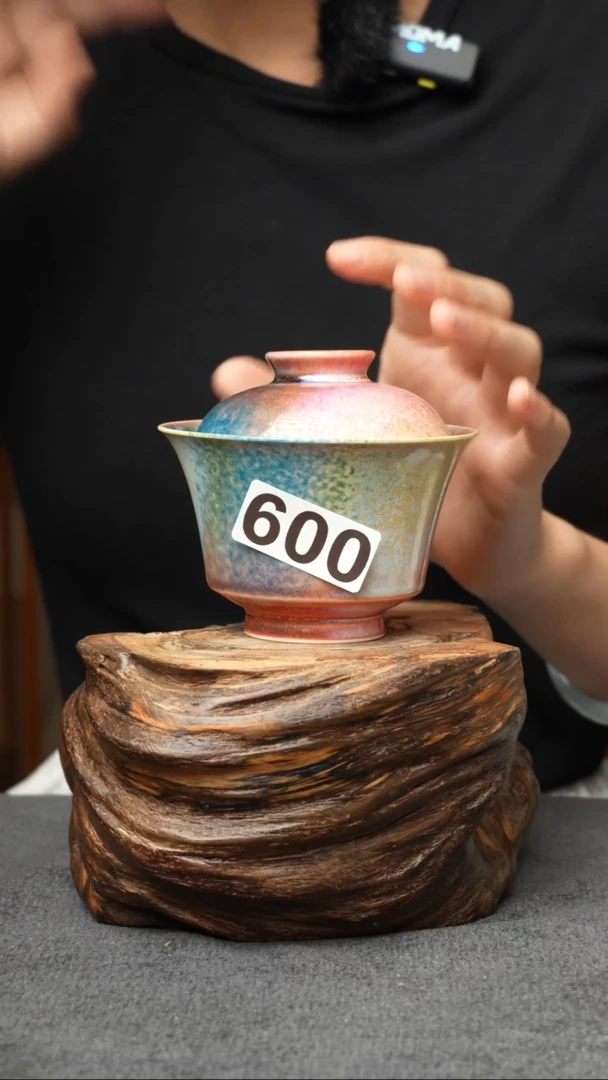 杯子600景德镇手创颜色釉盖碗（食品级）