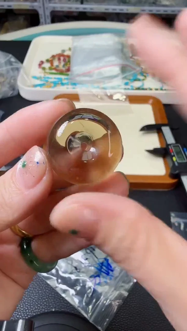 颈饰未镶嵌水晶高品金茶晶多样性发一AA8-