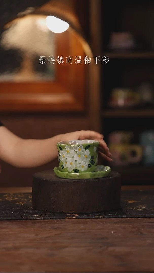 陶瓷景德镇高温釉下手绘陶瓷004