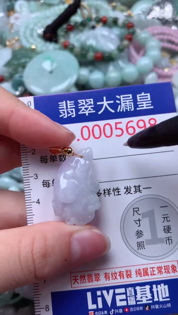 翡翠未镶嵌颈饰5698