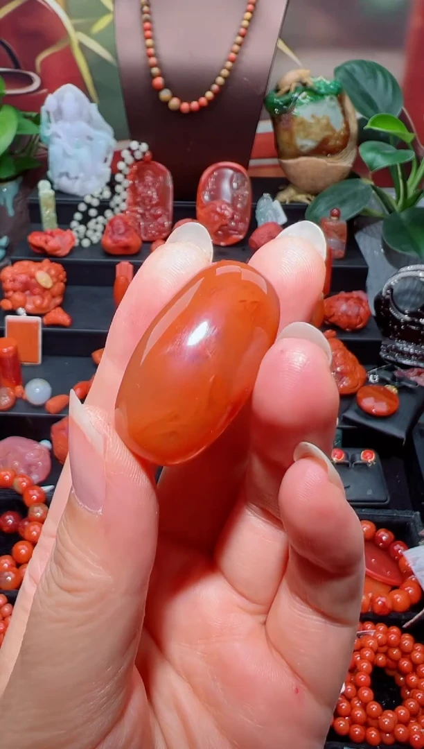 南红玛瑙桶珠未镶嵌桶珠