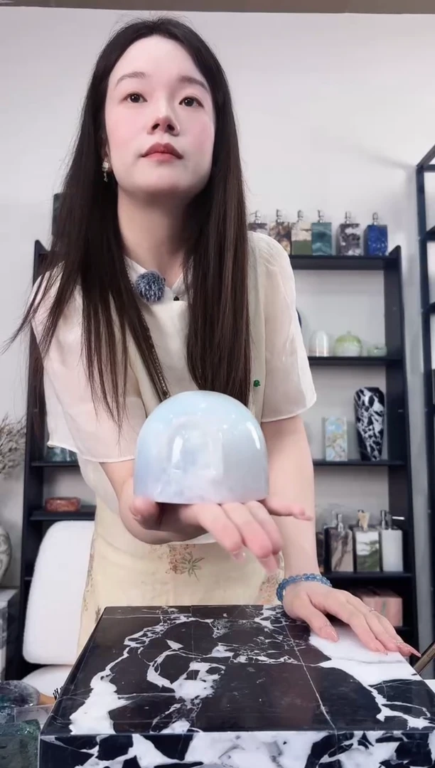 石材冰川蓝雪屋灯