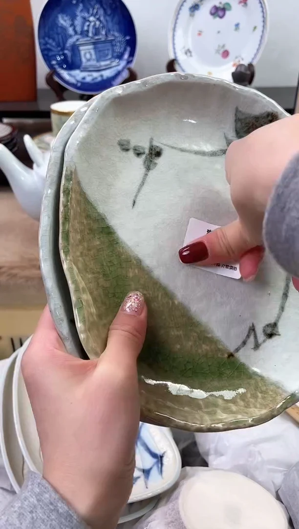 【闪购商品】瓷片344+2海外中古回流瓷器 默认瑕疵慎拍