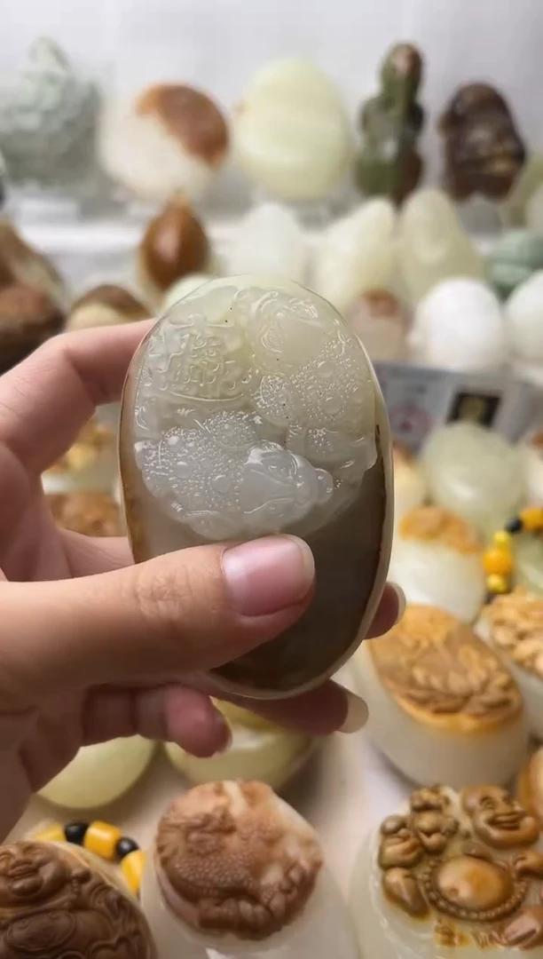 石材古青石棉纹正常不退换金蟾