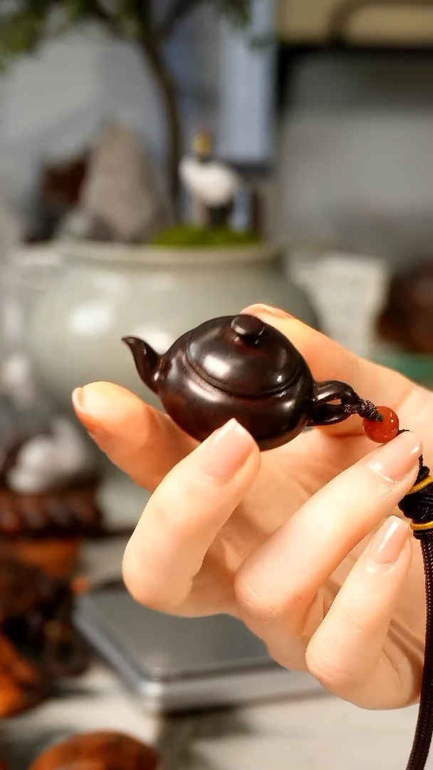 【闪购商品】檀香紫檀（小叶紫檀）印度小叶紫檀把把壶挂坠