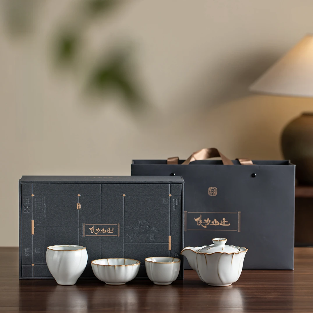 @@金闲茶器通用链接 -XR001梵汝荣宝斋手抓壶4入组