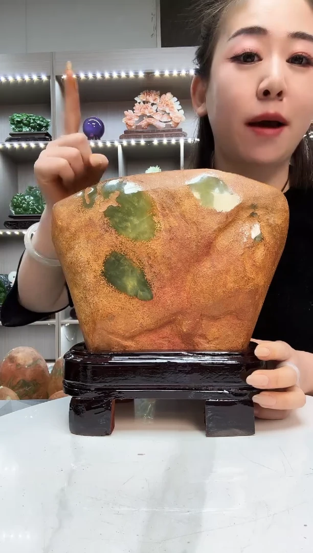 石材天然石材家居摆件办公室客厅玄关高档摆件