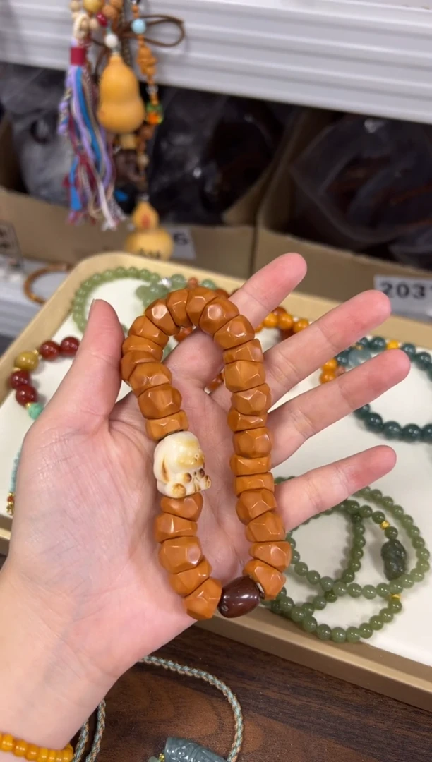 猴头核桃手串猴头猪大肠玉桂狗手链[0208]