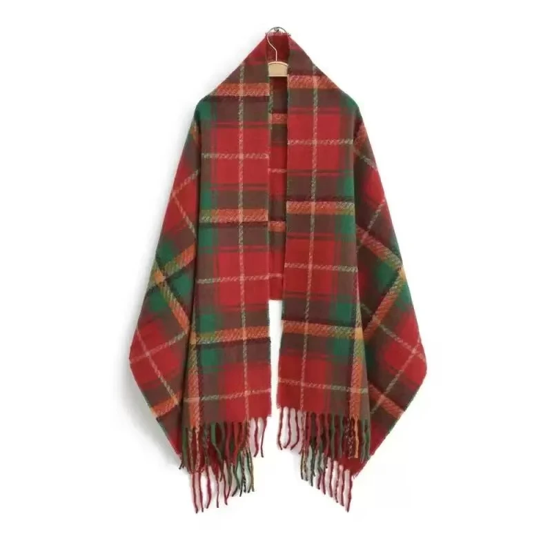 清-格子围巾-2218