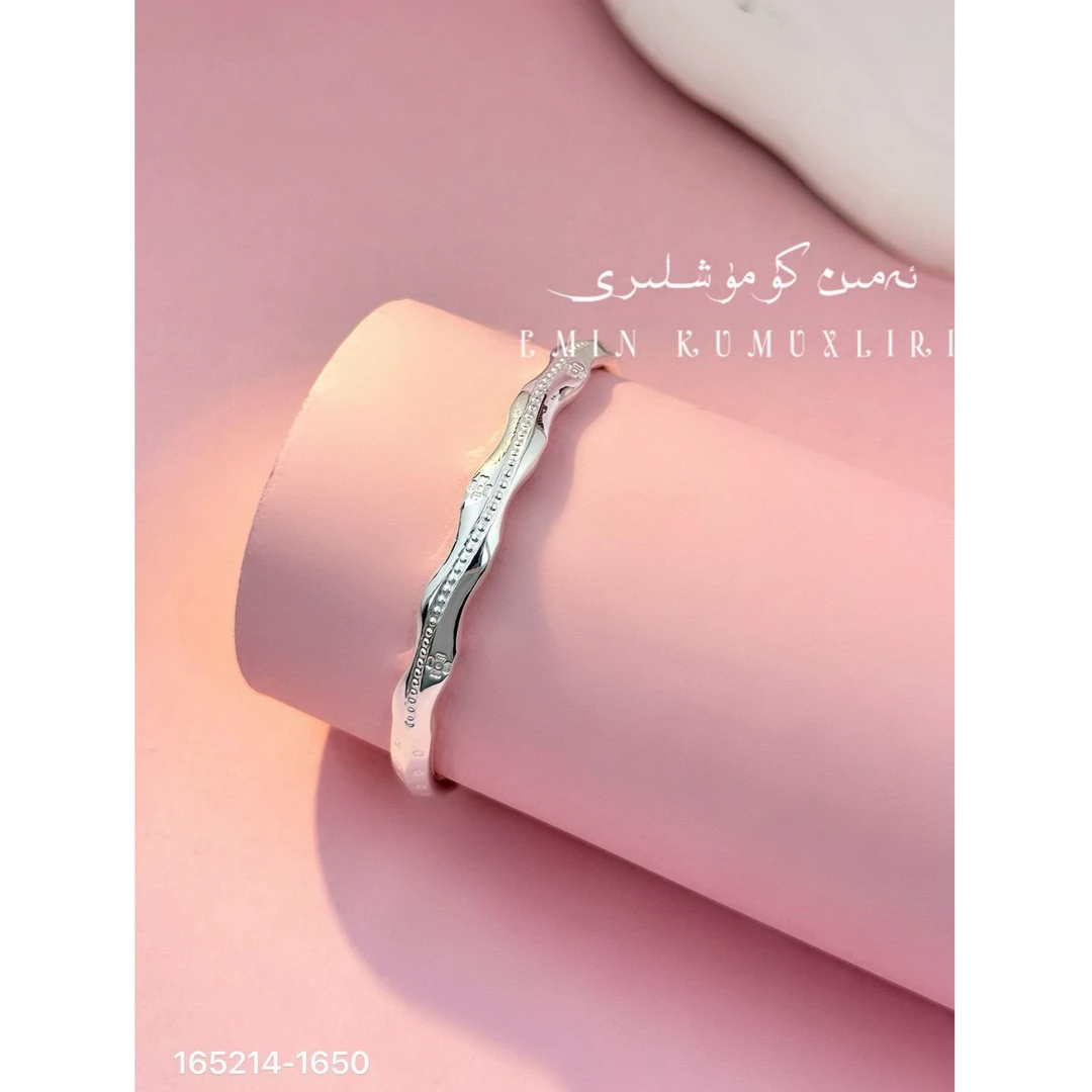 足银手镯 爱敏首饰手镯165214