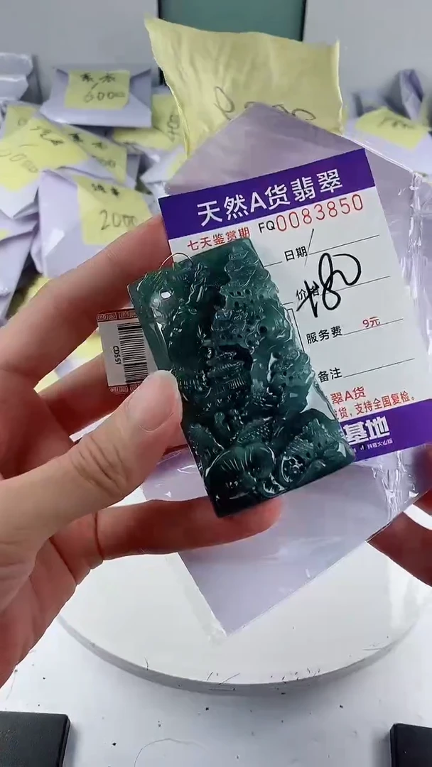 翡翠未镶嵌颈饰