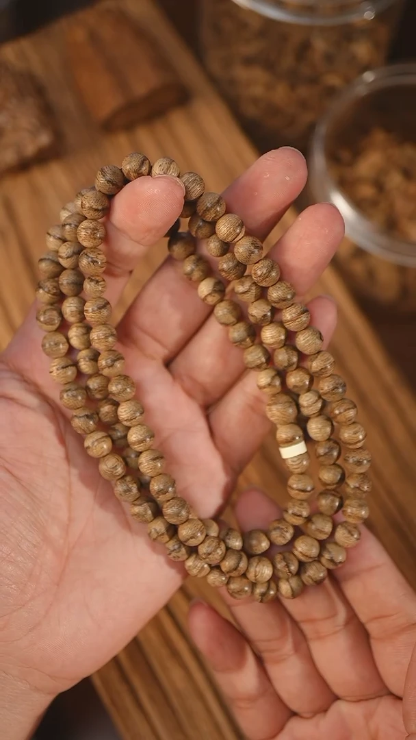 沉香手串文莱蛇皮纹0.76-21克+ca0928