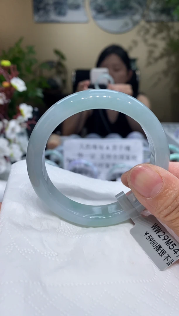 翡翠手镯未镶嵌翡翠54-55