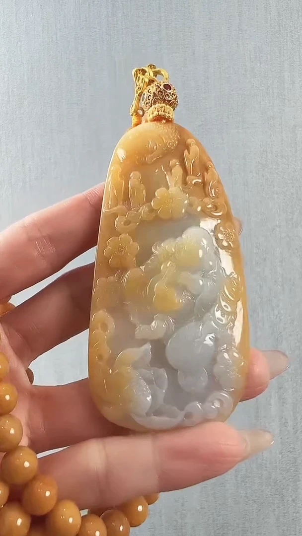 颈饰未镶嵌翡翠佛公