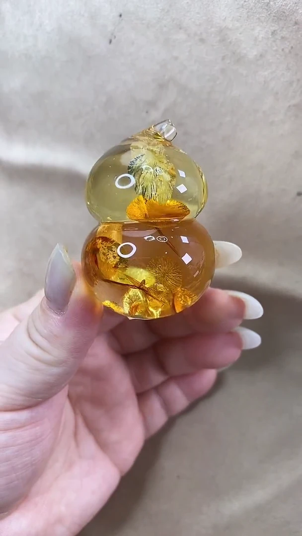 琥珀颈饰未镶嵌吊坠