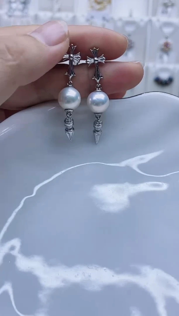 未镶嵌耳饰淡水珍珠耳环多样性发其一