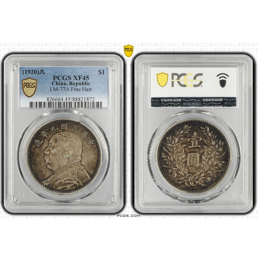19#中华民国九年袁世凯像壹圆 PCGS