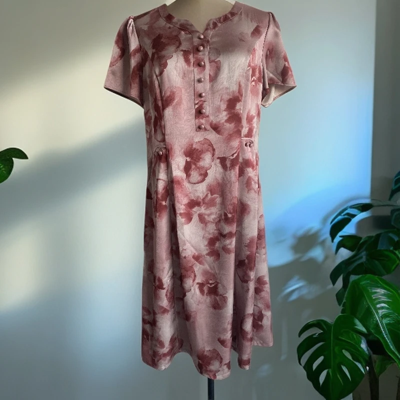 【LW17】显瘦气质时尚圆领提连衣裙国风夏季