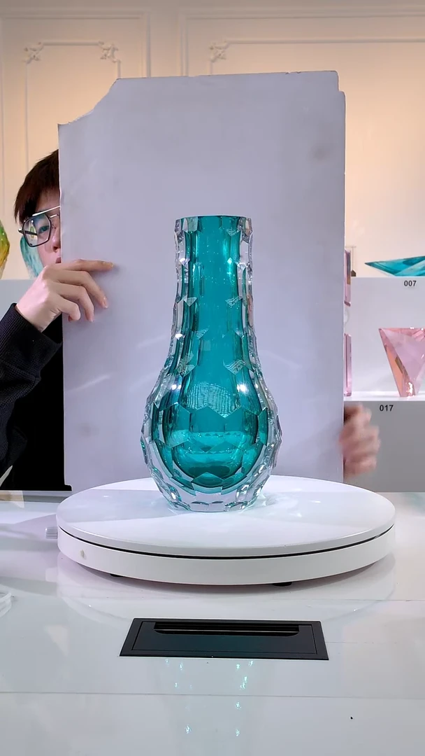 秀水晶琉璃向阳花器