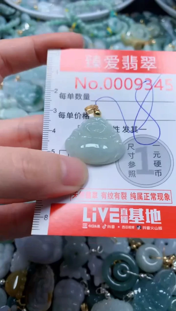 翡翠未镶嵌吊坠(不含链)9345