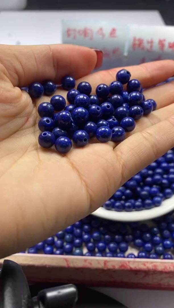 【闪购商品】玛瑙/玉髓颈饰未镶嵌w241青*金石6mm*30颗