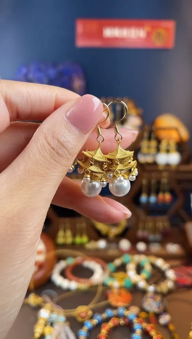 ，亭台楼阁耳钩耳钩