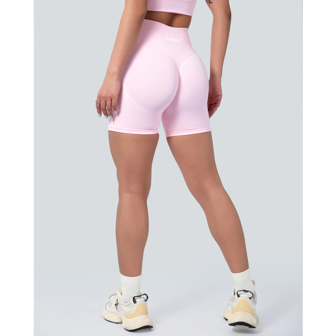 Zioccie/绮旖2025【美臀2.0】欧若风无缝高腰健身短裤蜜桃臀三分裤