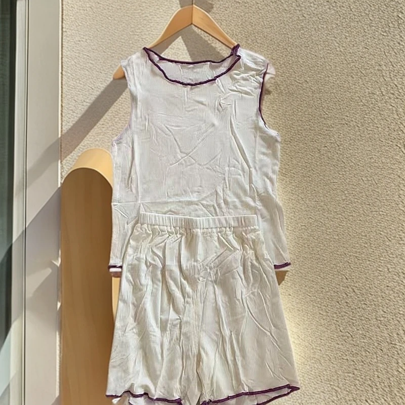 女孩背心 锁边套