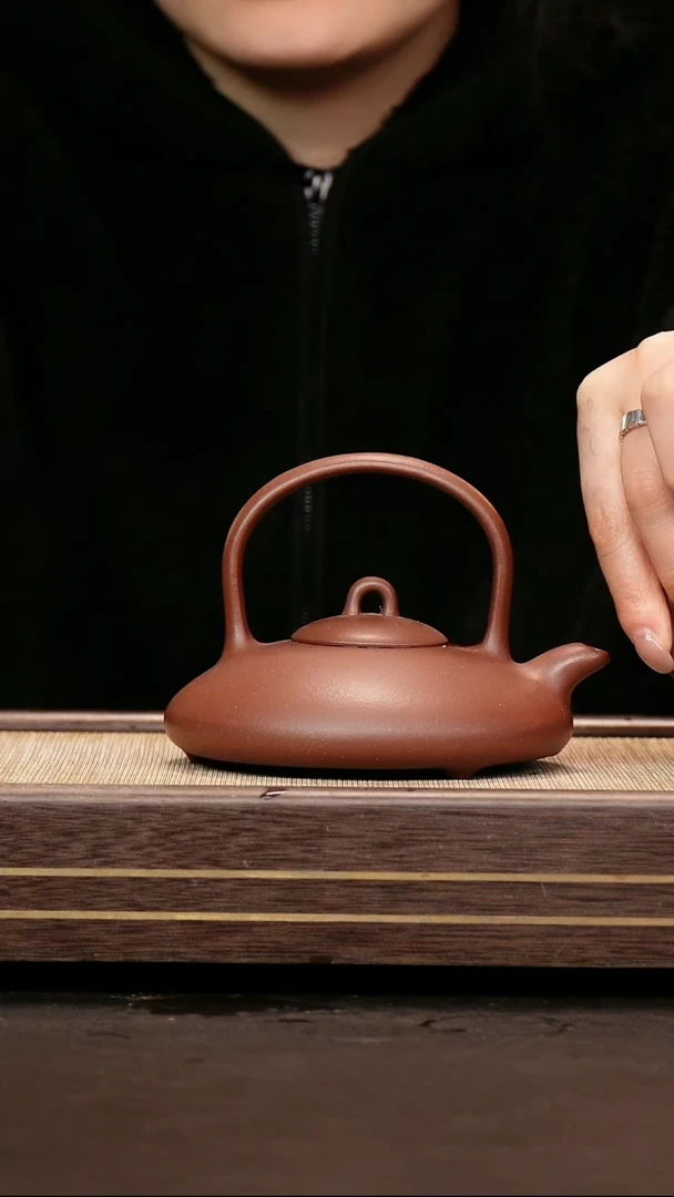 茶壶紫砂中槽清 提梁