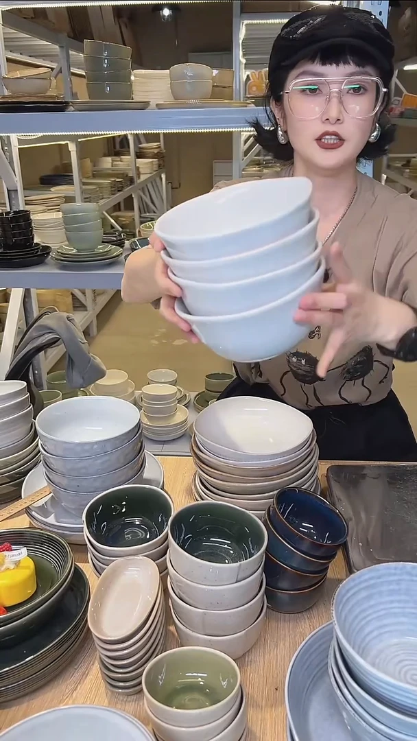 瓷75高温釉下彩陶瓷餐具默认微瑕