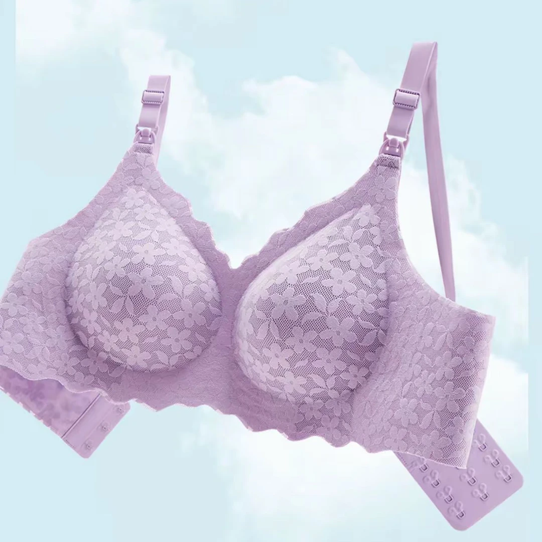 【小苍兰-哺乳内衣】聚拢收副乳防下垂产后喂奶透气薄款孕妇怀孕期