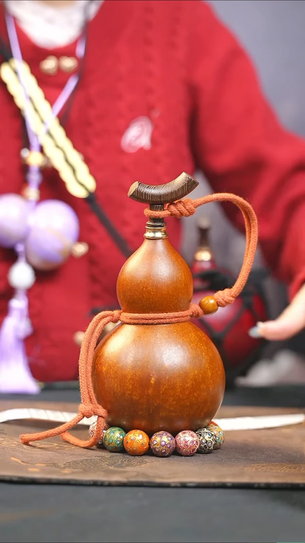 【闪购商品】WY117大漆酒葫芦不包手串及旋转底座