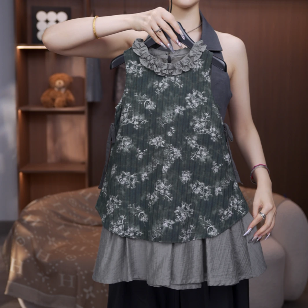 【有木】高品质女童连衣裙夏季凉感小众设计感显瘦小女孩亲子