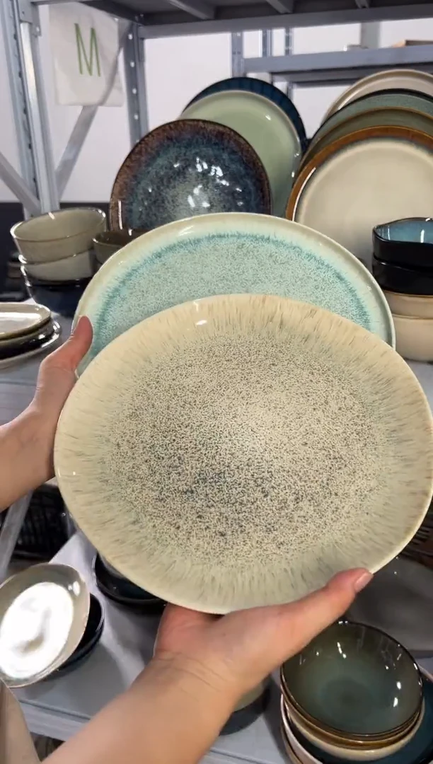 陶瓷外贸尾货瑕疵满20包邮X2大盘