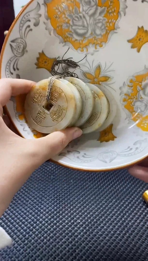 瓷片瓷片 瓷器 摆件 1套